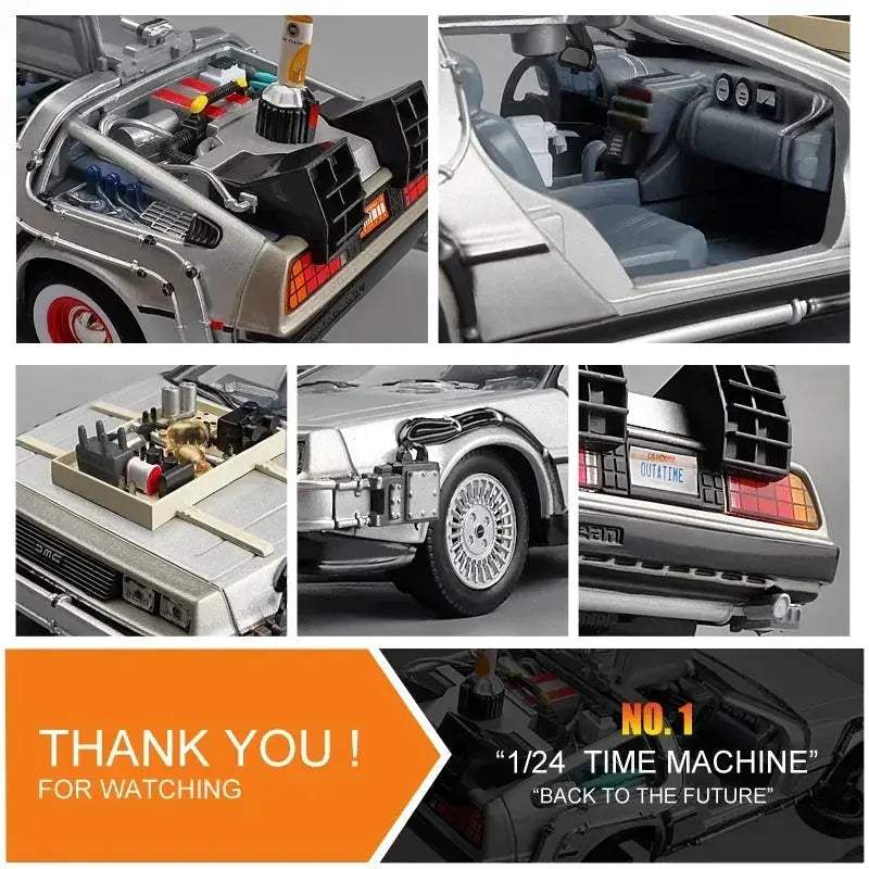 Back To The Future DeLorean 1:24 Diecast Car Limited Edition - ToylandEU