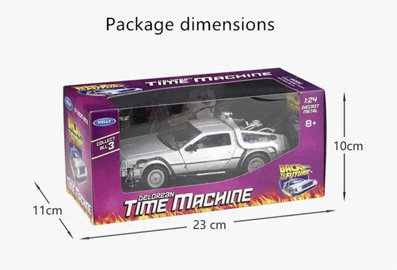 Back To The Future DeLorean 1:24 Diecast Car Limited Edition - ToylandEU