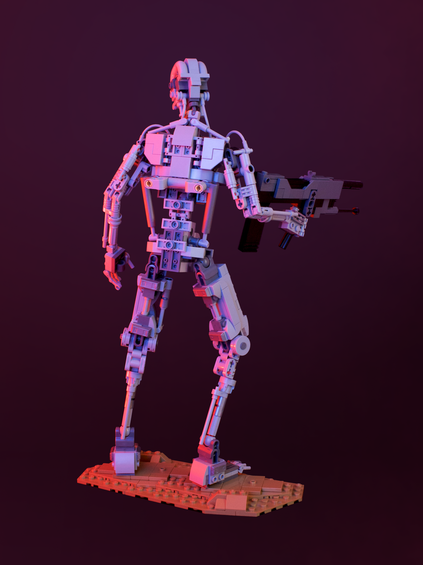 Terminator T-800 Custom MOC Instructions | Collector Display Model | 14in