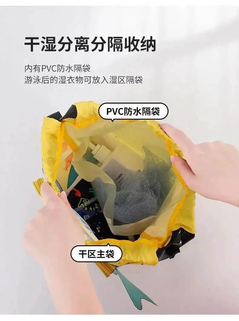  Kids Cartoon Cute Backpack Swimming Bag Waterproof Dry Wet Bag for Boys Girls Shoes Goggles Storage -  ToylandEU™