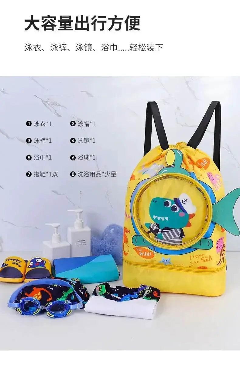  Kids Cartoon Cute Backpack Swimming Bag Waterproof Dry Wet Bag for Boys Girls Shoes Goggles Storage -  ToylandEU™