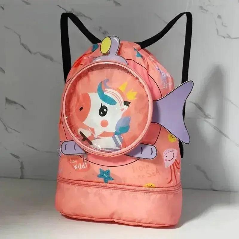  Kids Cartoon Cute Backpack Swimming Bag Waterproof Dry Wet Bag for Boys Girls Shoes Goggles Storage -  ToylandEU™