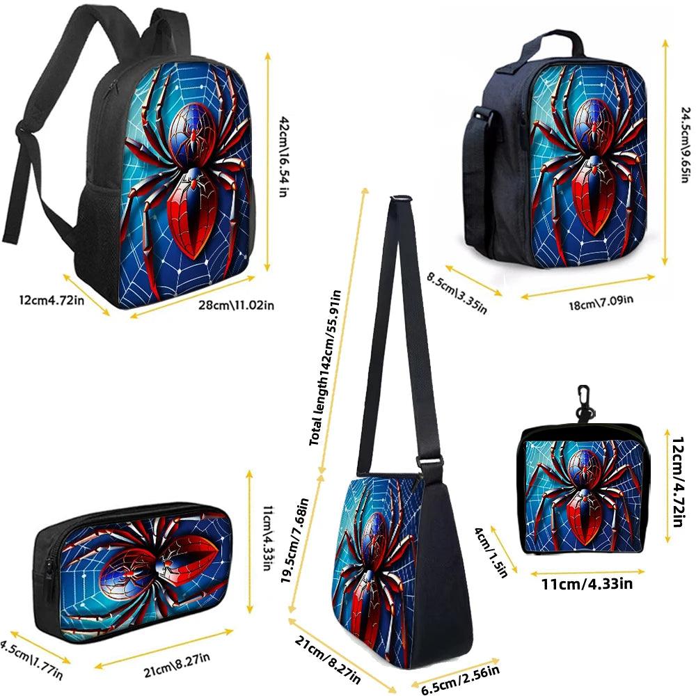 Backpack Set | Spider Print Design | Toylandeu™