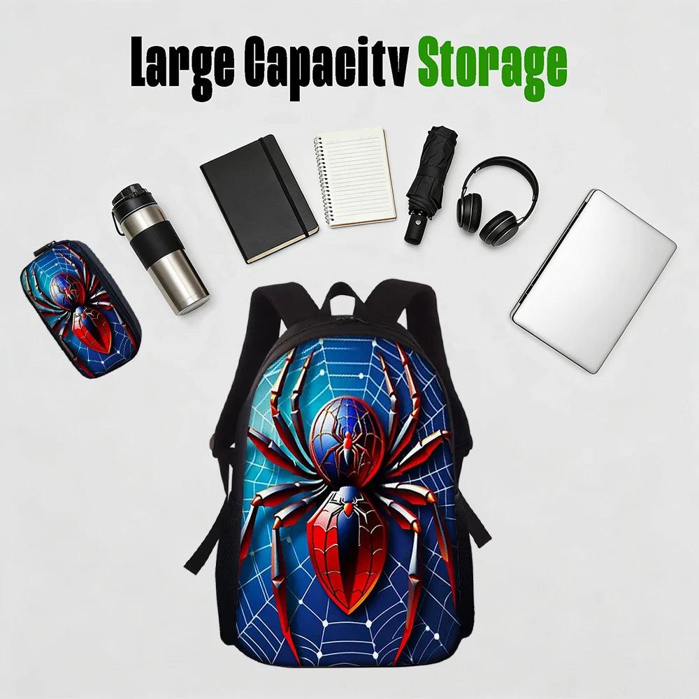 Backpack Set | Spider Print Design | Toylandeu™
