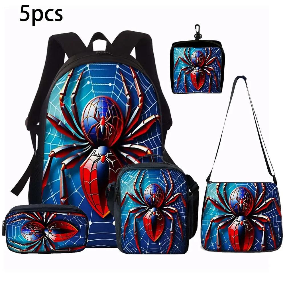 Backpack Set | Spider Print Design | Toylandeu™