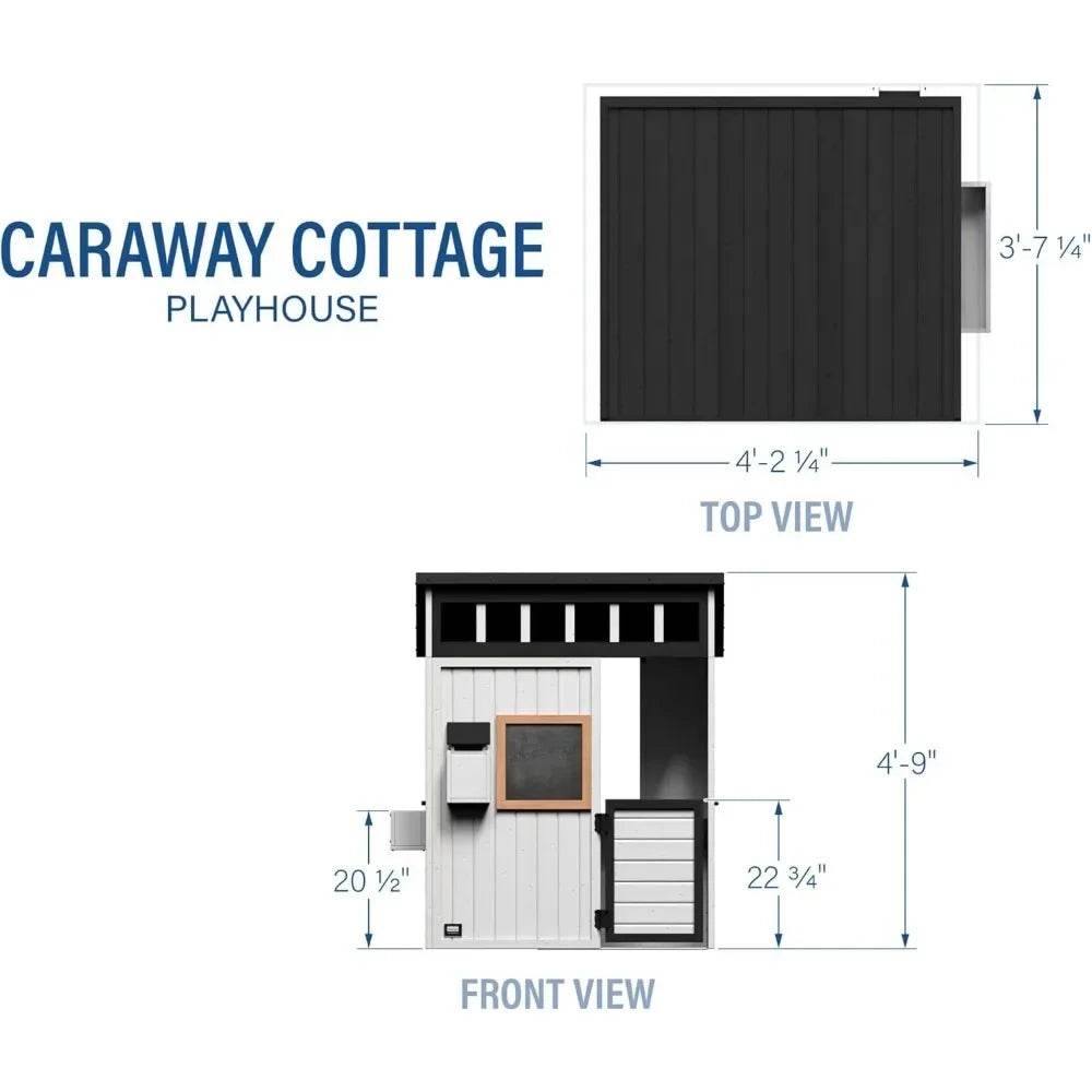 Backyard Discovery Caraway Cottage Cedar Wood Kids Playhouse - ToylandEU