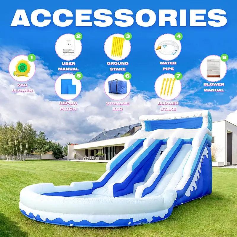  Backyard Inflatable Water Slide CE Certified Outdoor Fun -  ToylandEU™