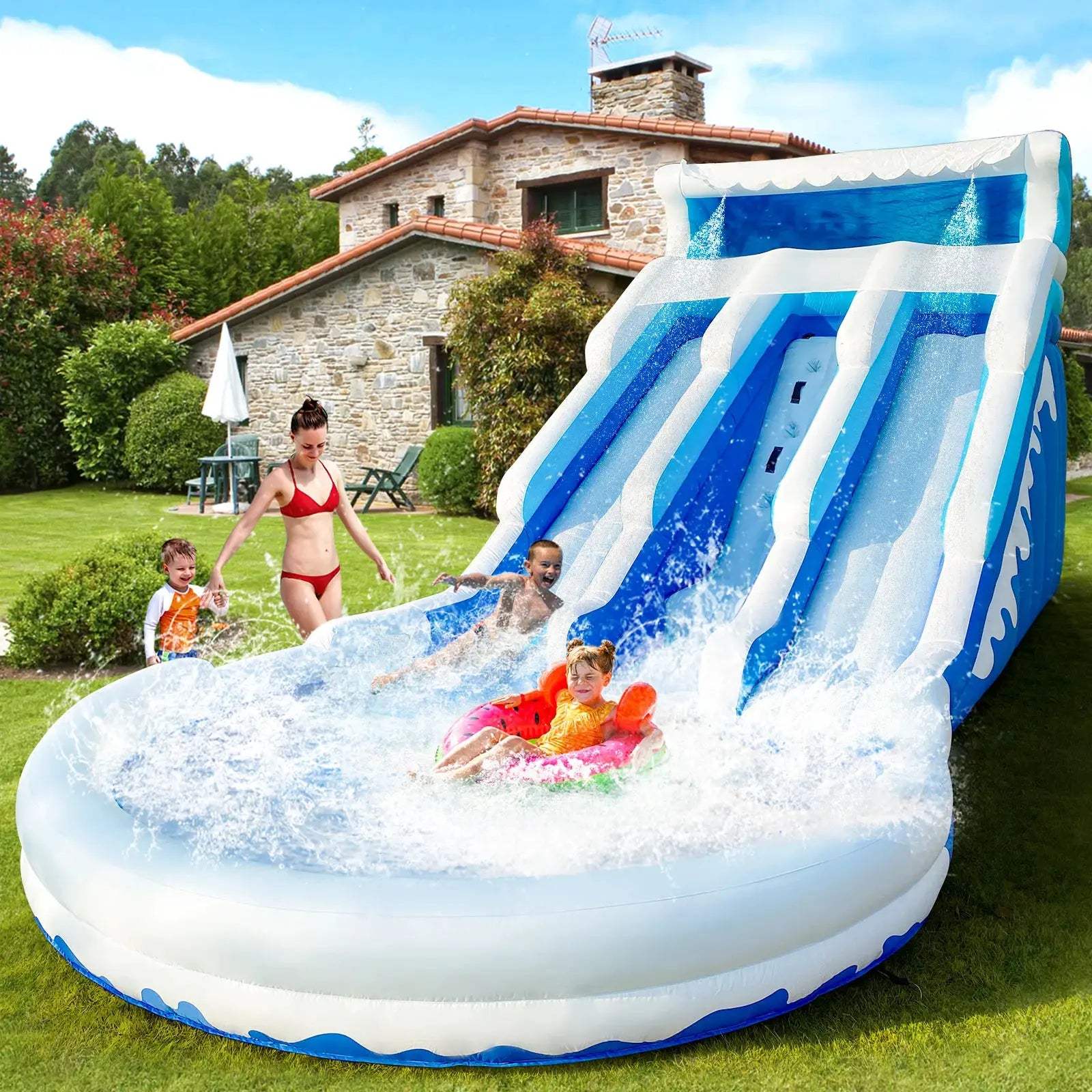  Backyard Inflatable Water Slide CE Certified Outdoor Fun -  ToylandEU™