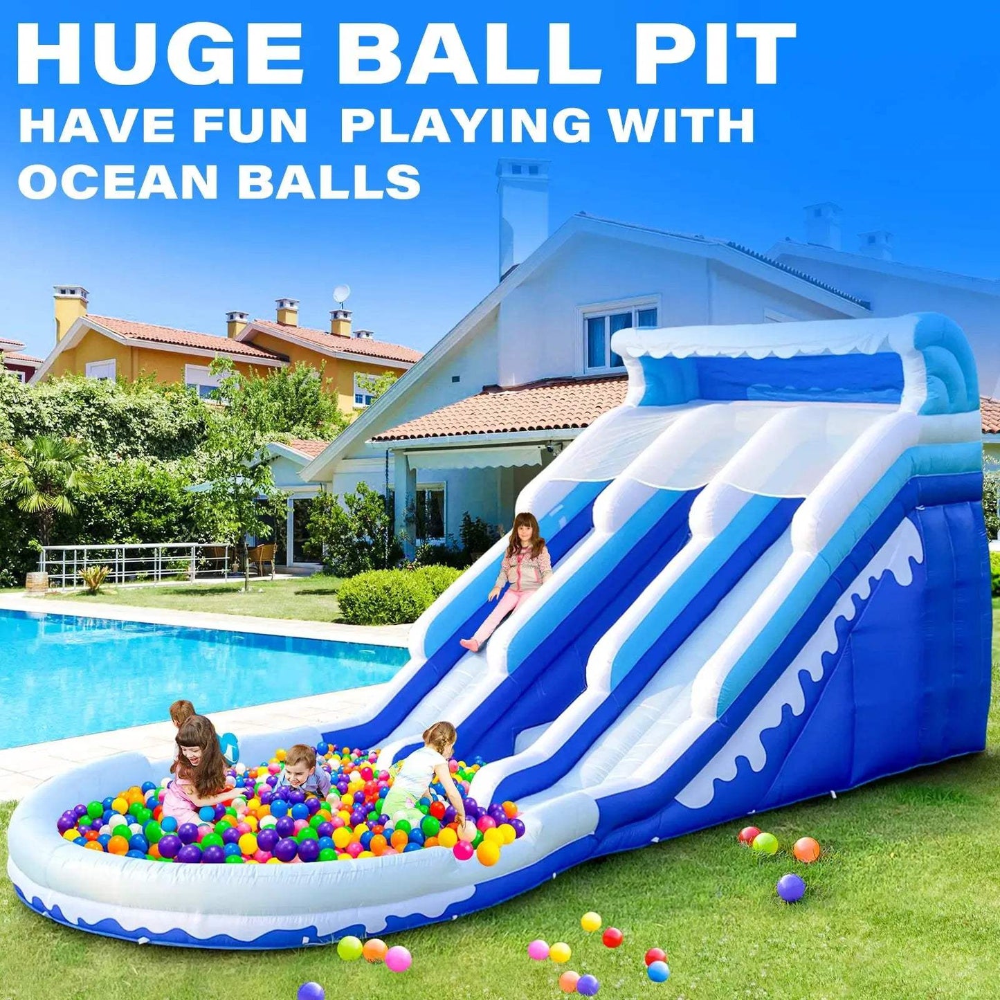  Backyard Inflatable Water Slide CE Certified Outdoor Fun -  ToylandEU™