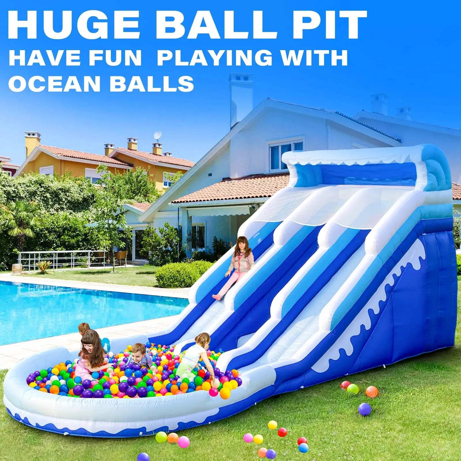 Backyard Inflatable Water Slide CE Certified Outdoor Fun -  ToylandEU™