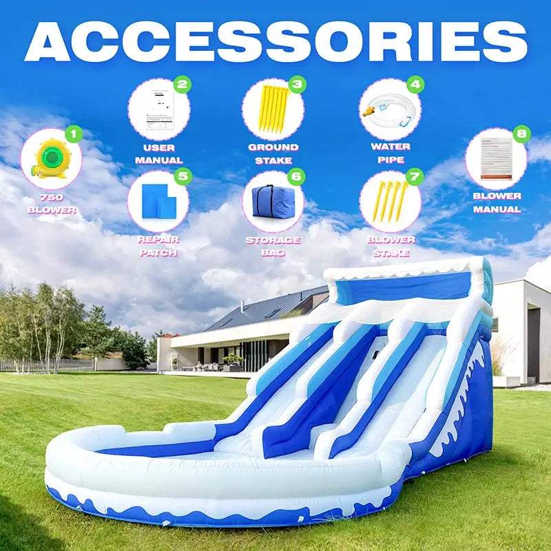  Backyard Inflatable Water Slide CE Certified Outdoor Fun -  ToylandEU™