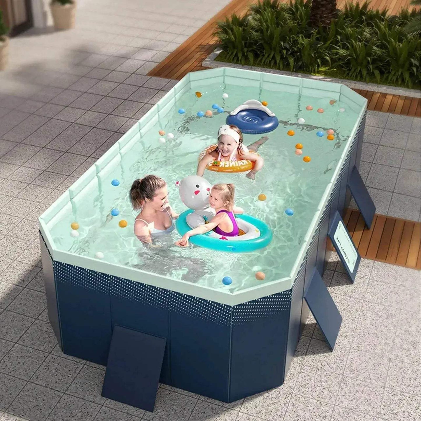 Backyard Pool Foldable Swimming Pool for Kids Outdoor Fun - ToylandEU