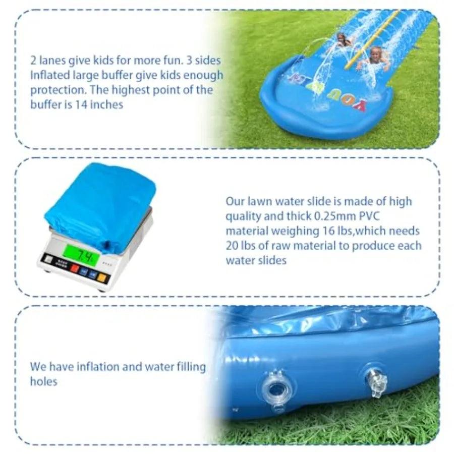 Backyard Water Slide | Blue and Yellow | Toylandeu™
