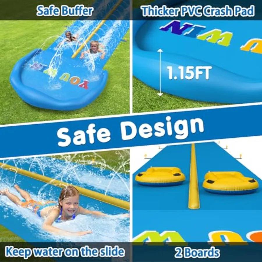 Backyard Water Slide | Blue and Yellow | Toylandeu™