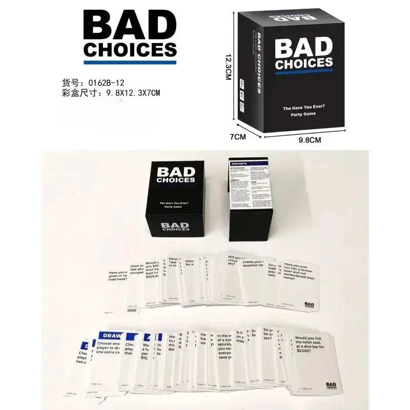  Bad Choices And Bad Guys Edition Funny Adult Card Game -  ToylandEU™