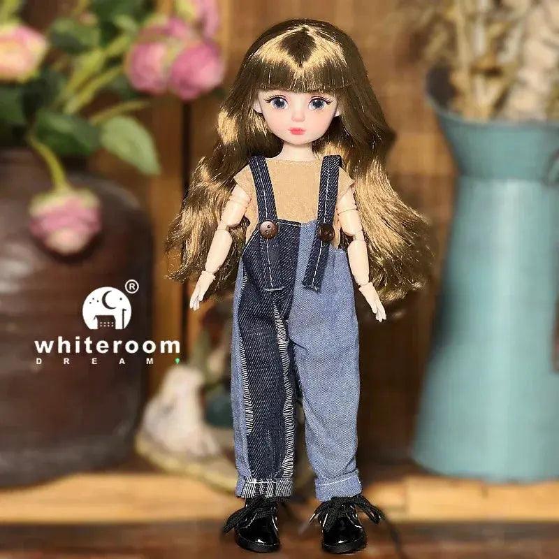  Ball Jointed Doll 30cm Starry Gray Eyes Lolita Dress -  ToylandEU™