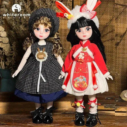  Ball Jointed Doll 30cm Starry Grey Eyes Lolita Outfit -  ToylandEU™
