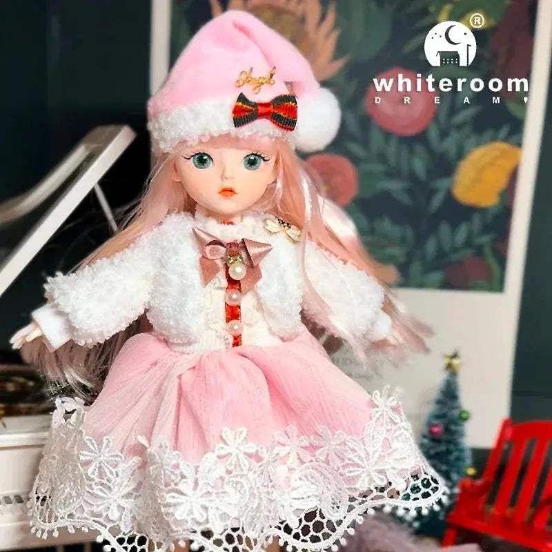 Ball Jointed Doll 30cm With Starry Grey Eyes Fashion Outfit - ToylandEU