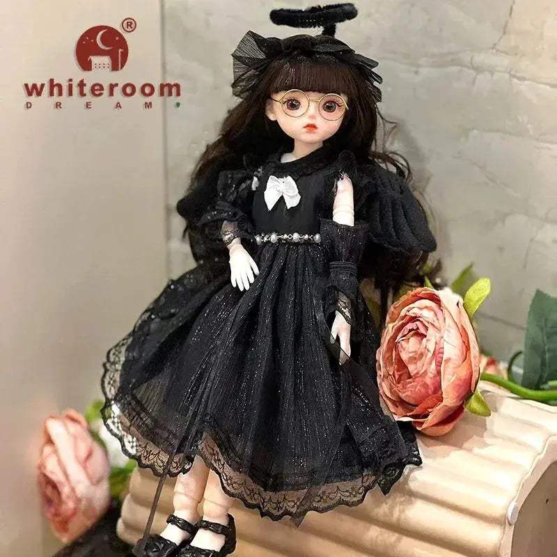 Ball Jointed Doll 30cm With Starry Grey Eyes Fashion Outfit - ToylandEU