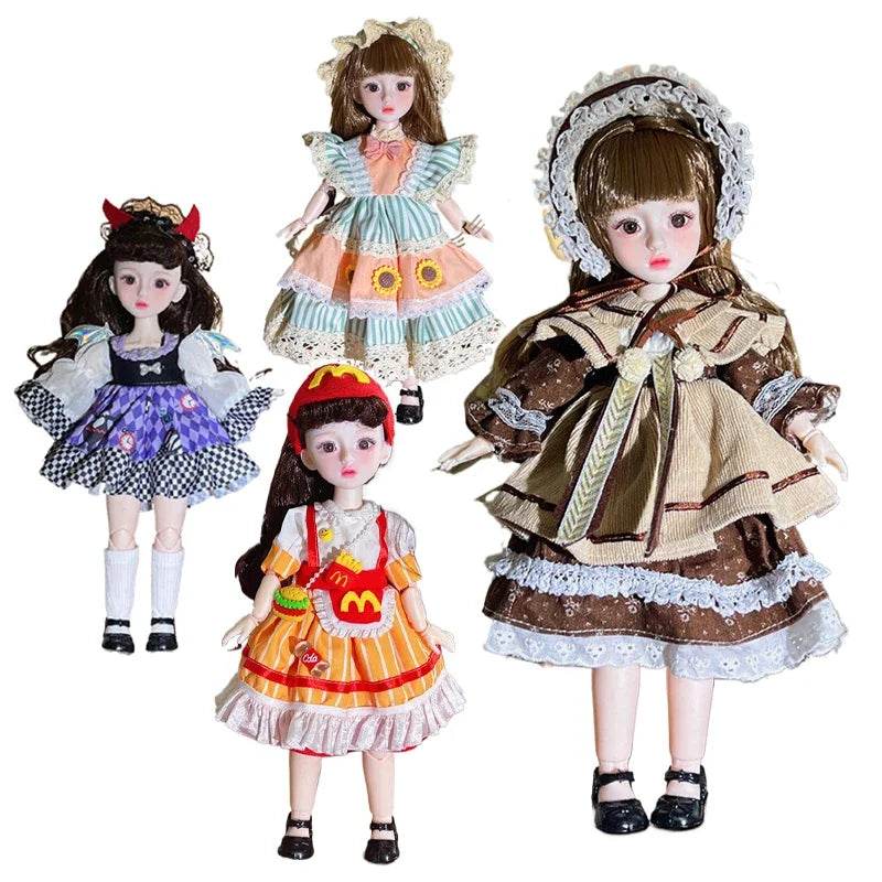 Ball Jointed Doll Toys Bjd Dolls 1/6 Starry Gray Eyes 30cm - ToylandEU