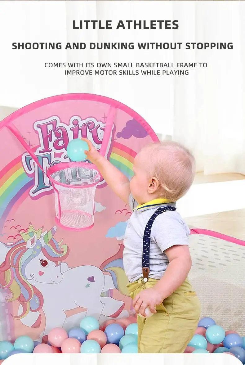  Children's Indoor And Outdoor Ball Pool Toys Simple Installation Unicorn Version -  ToylandEU™