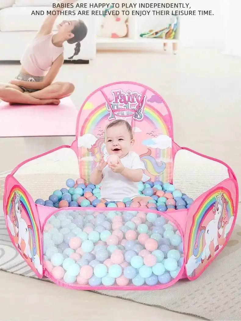  Children's Indoor And Outdoor Ball Pool Toys Simple Installation Unicorn Version -  ToylandEU™
