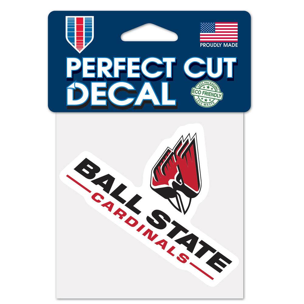 Ball State Cardinals 4x4 Decal Perfect Cut Color Outdoor - ToylandEU