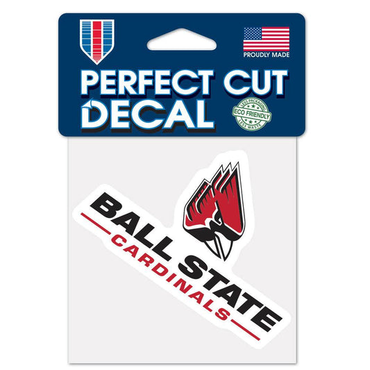 Ball State Cardinals 4x4 Decal Perfect Cut Color Outdoor - ToylandEU