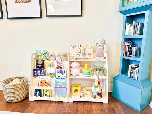 Baltic Birch Bookshelf | Scalloped Edges | Toylandeu™