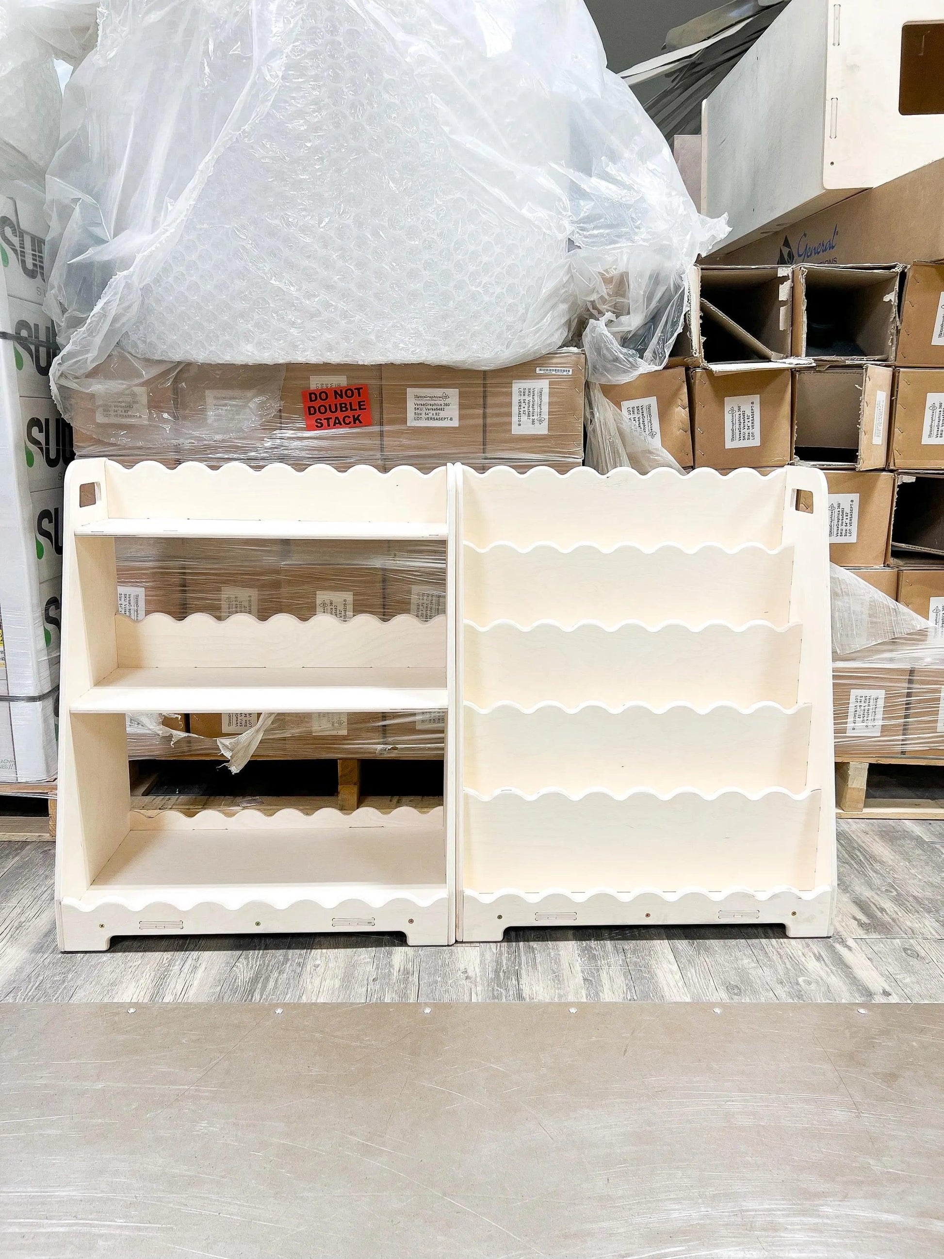 Baltic Birch Bookshelf | Scalloped Edges | Toylandeu™