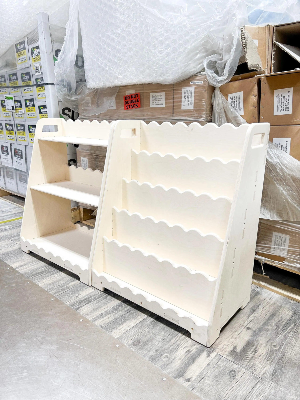 Baltic Birch Bookshelf | Scalloped Edges | Toylandeu™