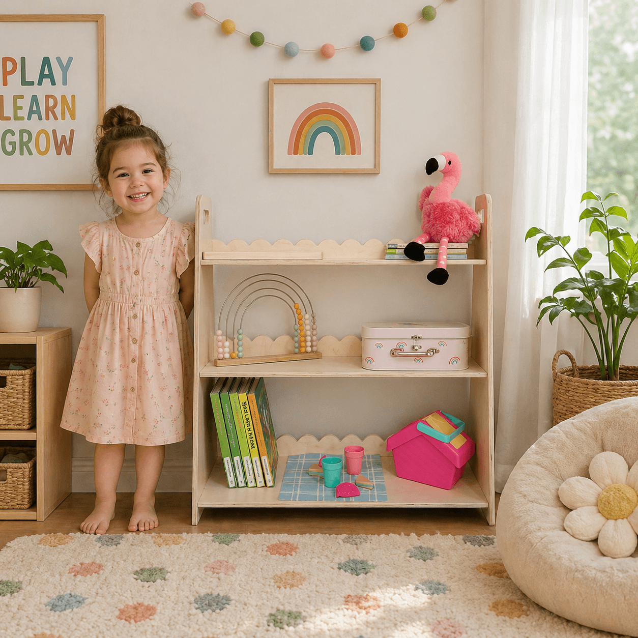 Baltic Birch Toy Shelf | Scalloped | Toylandeu™