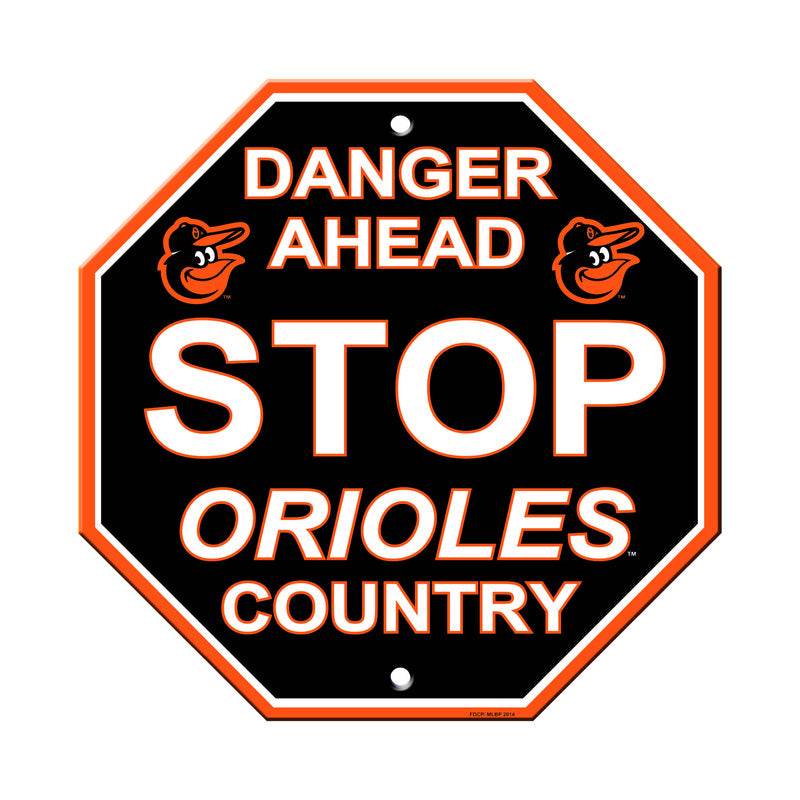 Baltimore Orioles 12x12 Plastic Stop Style Sign Made in USA - ToylandEU