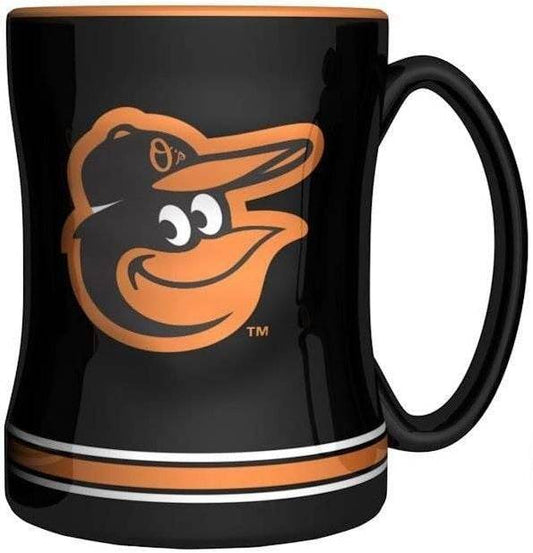 Baltimore Orioles 14oz Sculpted Relief Coffee Mug Team - ToylandEU