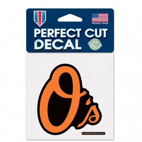 Baltimore Orioles 4x4 Decal With Perfect Cut Color Pro - ToylandEU