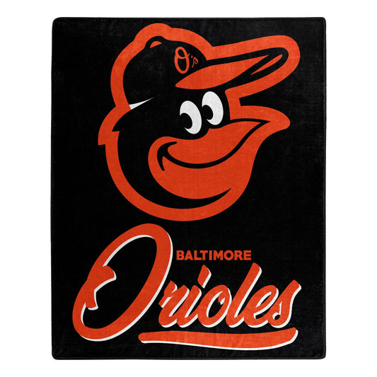Baltimore Orioles 50x60 Raschel Blanket Signature Design - ToylandEU
