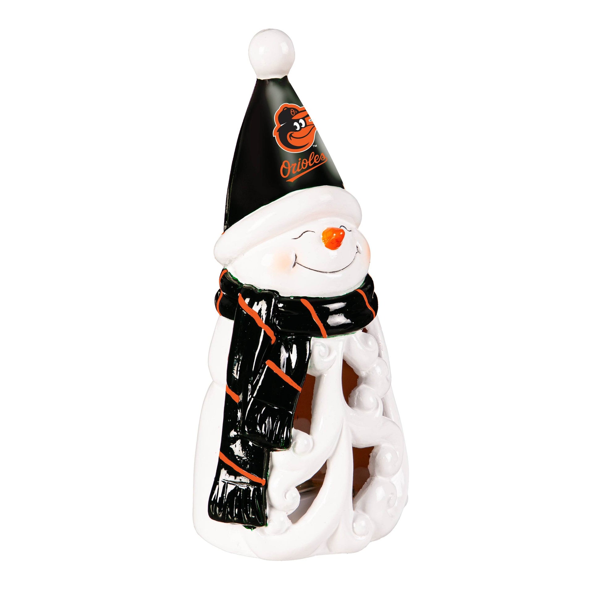 Baltimore Orioles 8 Inch LED Snowman Statue Holiday Decor - ToylandEU