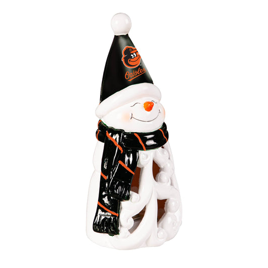 Baltimore Orioles 8 Inch LED Snowman Statue Holiday Decor - ToylandEU