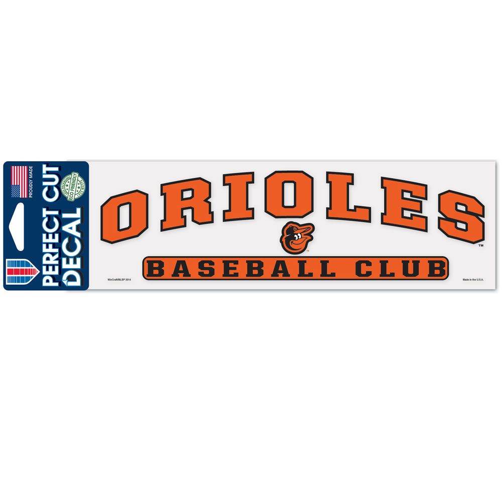 Baltimore Orioles Decal 3x10 Perfect Cut Outdoor Vinyl - ToylandEU