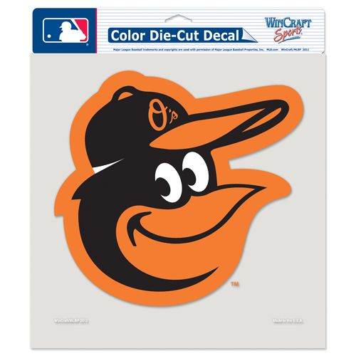 Baltimore Orioles Decal 8x8 Die Cut Color - Special Order - ToylandEU