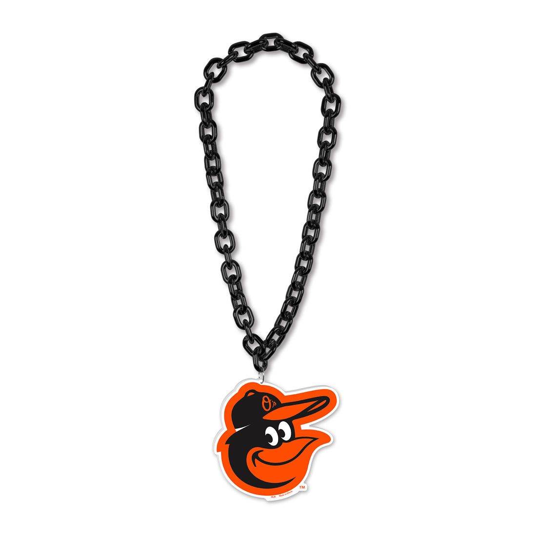 Baltimore Orioles Foam Logo Necklace With 38 Inch Chain - ToylandEU