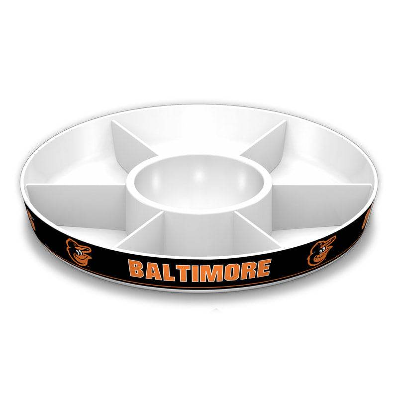Baltimore Orioles Party Platter With Dividers Melamine - ToylandEU