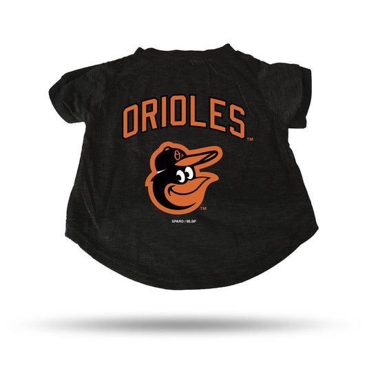 Baltimore Orioles Pet Tee Shirt Size M Logo Cotton Rico - ToylandEU