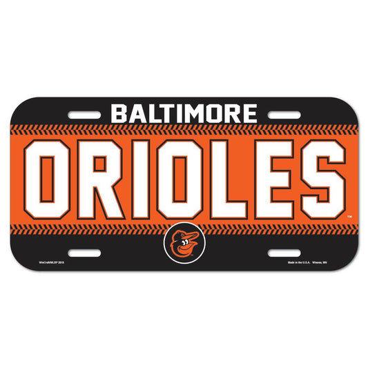 Baltimore Orioles Plastic License Plate Special Order - ToylandEU