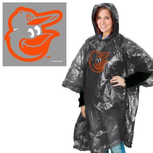 Baltimore Orioles Rain Poncho One Size Fits Most Wincraft - ToylandEU