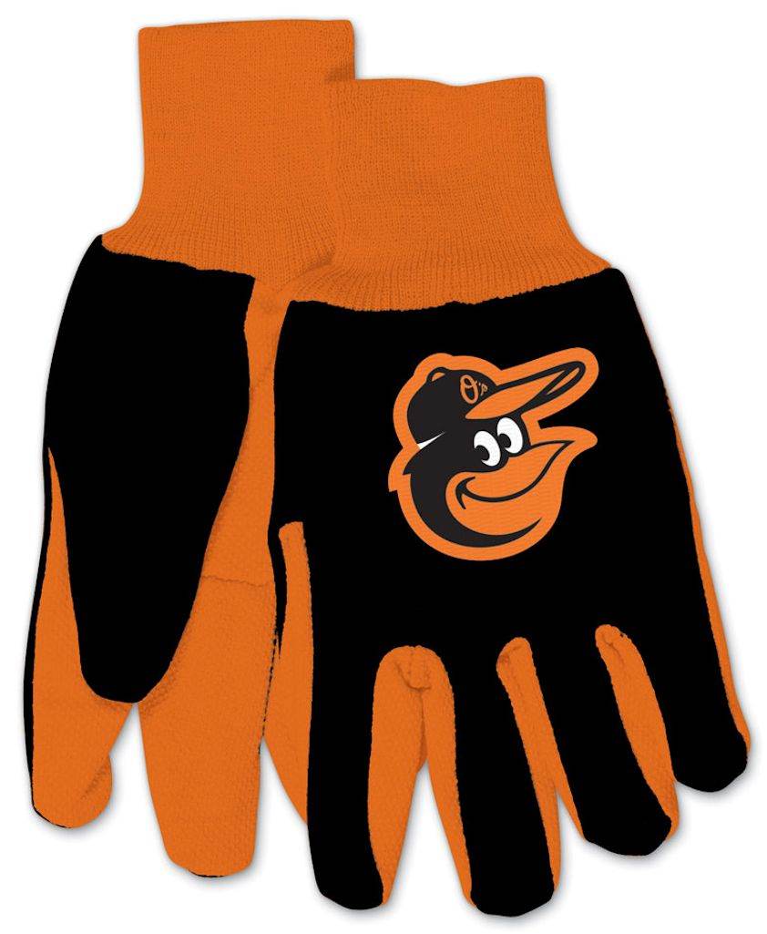 Baltimore Orioles Two Tone Gloves Youth Size Cotton Twill - ToylandEU