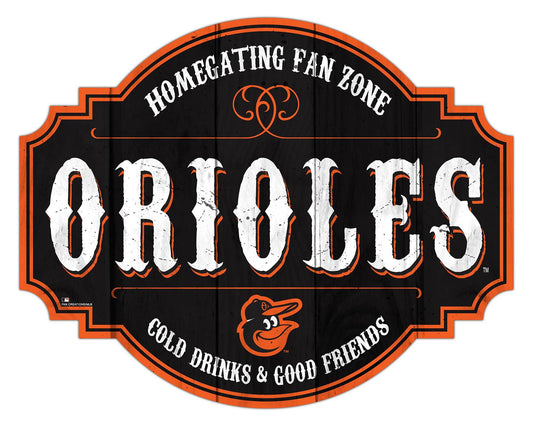 Baltimore Orioles Wood Sign 12 Inch Homegating Tavern - ToylandEU