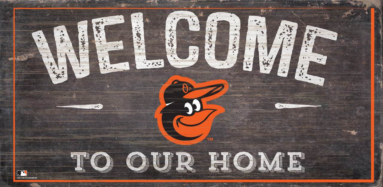 Baltimore Orioles Wood Sign Welcome Home Design Creations - ToylandEU