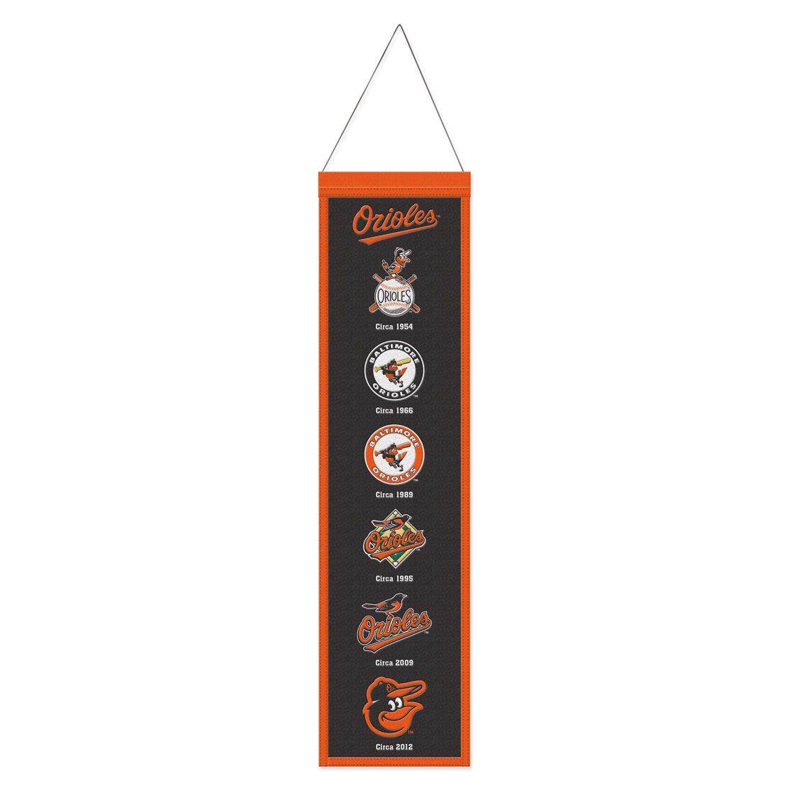 Baltimore Orioles Wool Banner 8x32 Heritage Evolution - ToylandEU