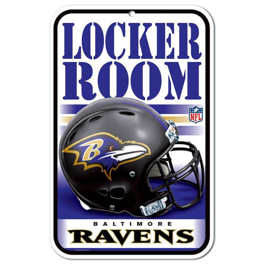 Baltimore Ravens 11x17 Plastic Locker Room Design Sign - ToylandEU